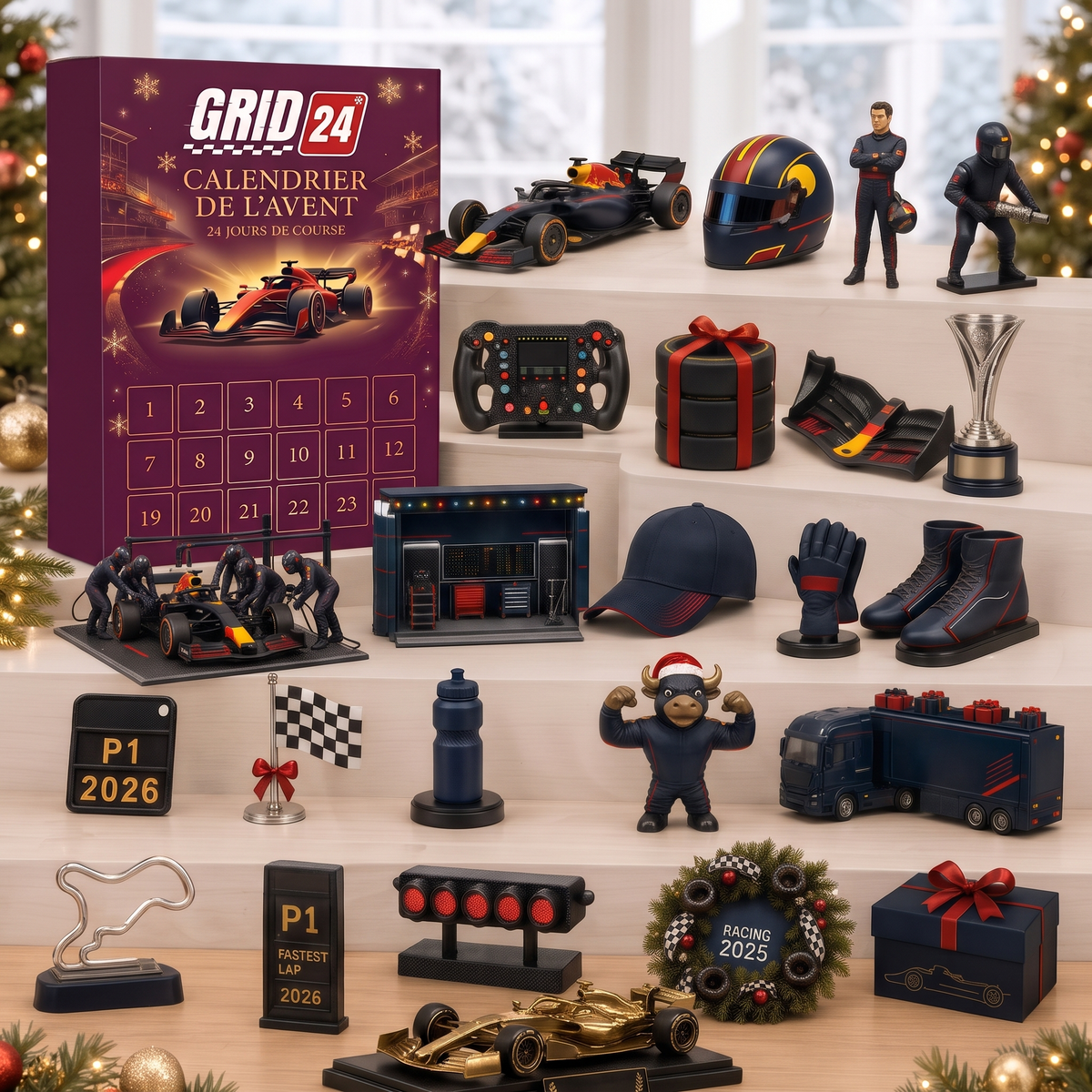 Calendrier de l'Avent GRID 24 et ses 24 objets de collection